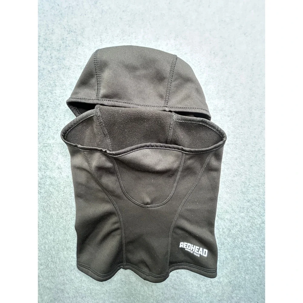RedHead Fleece Lined balaclava Face Mask Black Hinged Cold Weather Hunting Gear